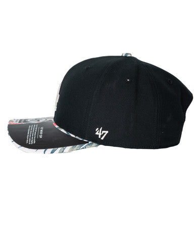 CASQUETTE 47 COASTAL FLORAL LA DODGERS NOIR - Cashville