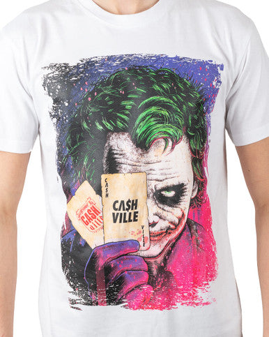 T-SHIRT CASHVILLE JOKERCARD BLANC - Cashville