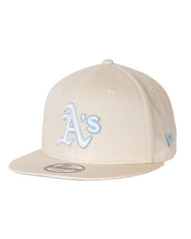 CASQUETTE SNAPBACK NEW ERA OAKLAND ATHLTICS BEIGE - Cashville