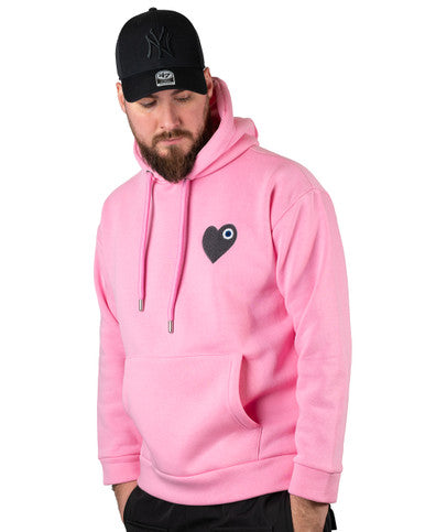 HOODIE ADJ COEUR ROSE - Cashville