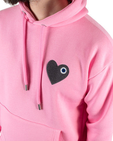 HOODIE ADJ COEUR ROSE - Cashville