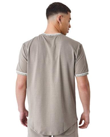 T-SHIRT PXP logo brodé en relief MARRON - Cashville