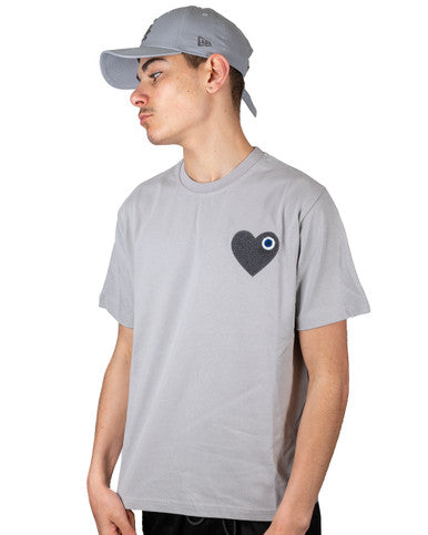 T-Shirt Oversize ADJ Gris Clair Coeur Gris Foncé - Cashville