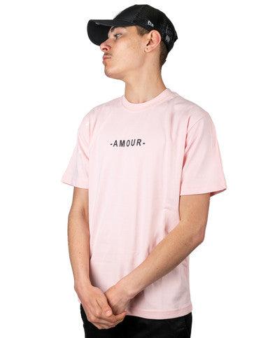 T-Shirt Oversize ADJ "AMOUR" ROSE - Cashville