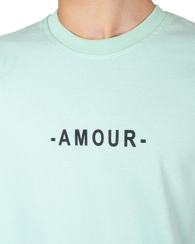 T-Shirt Oversize ADJ "AMOUR" VERT