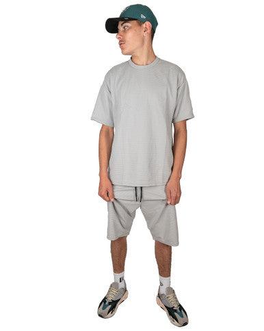 ENSEMBLE SHORT/T-SHIRT IKAO GRIS - Cashville