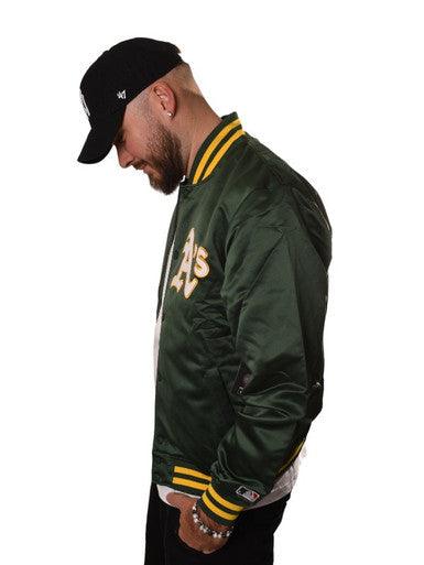 VESTE SATIN OAKLAND A'S 47 BRAND VERT - Cashville