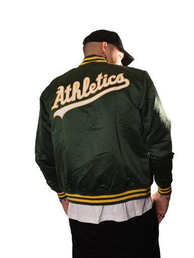 VESTE SATIN OAKLAND A'S 47 BRAND VERT - Cashville