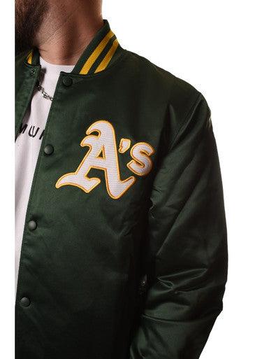 VESTE SATIN OAKLAND A'S 47 BRAND VERT - Cashville