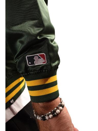 VESTE SATIN OAKLAND A'S 47 BRAND VERT - Cashville