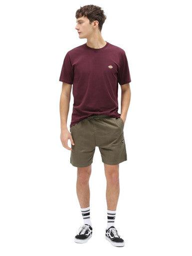 TSHIRT DICKIES MAPLETON A MANCHE COURTE BORDEAUX - Cashville