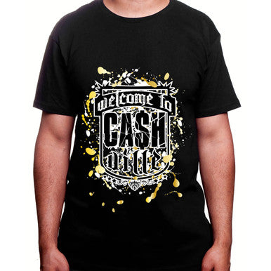 T-shirt Cashville Noir - Or Paint
