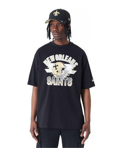 T-shirt Oversize New Orleans Saints NFL NOIR