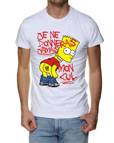 T-shirt Cashville Blanc - Bart Cul