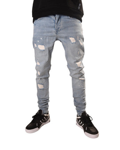 JEAN PROJECT X PARIS SKINNY EFFET GRATTE BLEU CLAIR - Cashville