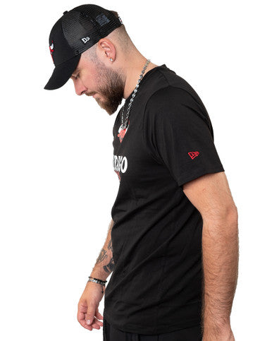 Tee Shirt Oversize NBA Mesh New Era Chicago Bulls.