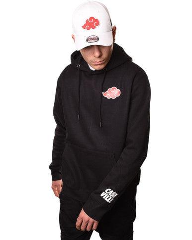 Hoodie à capuche Itachi Uchiwa Noir - Cashville