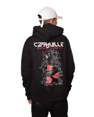 Hoodie à capuche Itachi Uchiwa Noir - Cashville