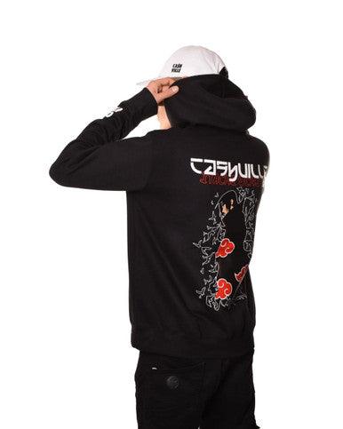 Hoodie à capuche Itachi Uchiwa Noir - Cashville