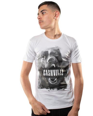 Tshirt Cashville Dog Blanc