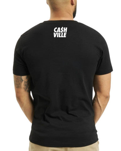 T-shirt Splash Noir Orange - Cashville