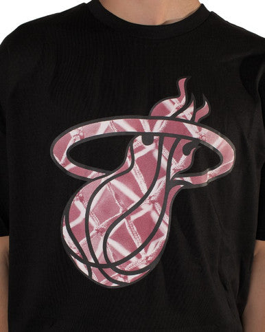 TSHIRT NEW ERA NBA INFILL LOGO MIAMI HEAT NOIR - Cashville