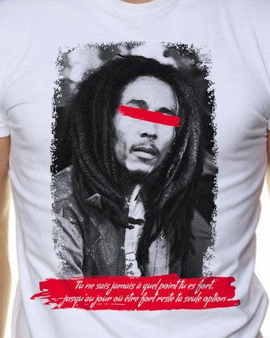 T-Shirt Cashville Légende Bob Marley Blanc