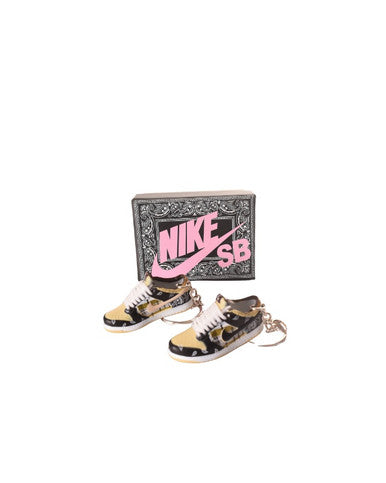 PORTE-CLES MINI SNEAKERS DUNK "TRAVIS SCOTT" (EXCLUSIVITÉ : BOÎTE + 2 PORTE-CLÉS) - Cashville