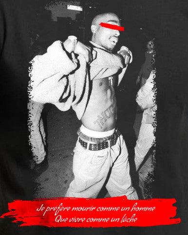 T-Shirt Cashville Légende Tupac Noir