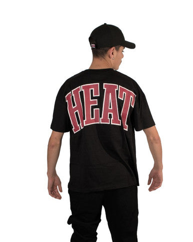 TSHIRT NEW ERA NBA INFILL LOGO MIAMI HEAT NOIR - Cashville