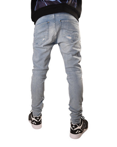 JEAN PROJECT X PARIS SKINNY EFFET GRATTE BLEU CLAIR - Cashville