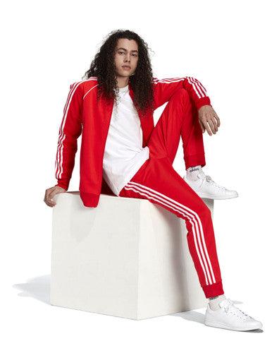 Pantalon Jogging Adidas à Bandes SST TP Prime Blue Rouge - Cashville