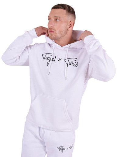 HOODIE PROJECT X PARIS SIGNATURE BLANC - Cashville