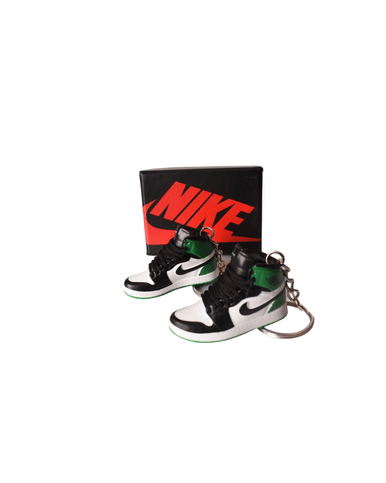 PORTE-CLES MINI SNEAKERS J1 "LUCKY GREEN" VERT (EXCLUSIVITÉ : BOÎTE + 2 PORTE-CLÉS) - Cashville