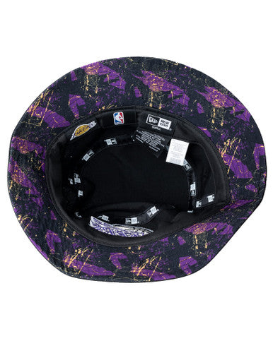 Bob Print Infill Los Angeles Lakers Noir New Era - Cashville