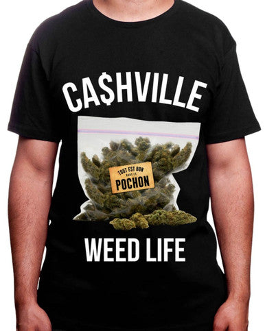 T-shirt Cashville Noir - Pochon