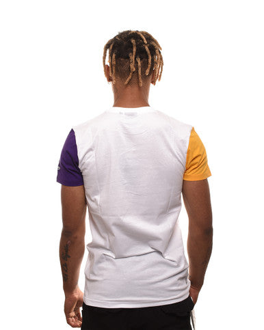 T-Shirt New Era NBA Color Block Lakers Blanc - Cashville